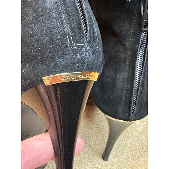 Burberry Nadison Fringe Peep-Toe Ankle Booties - Picture 6 of 13